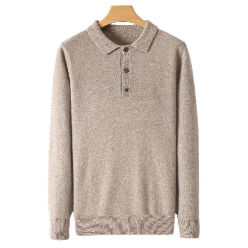 100% Cashmere Polo Sweater