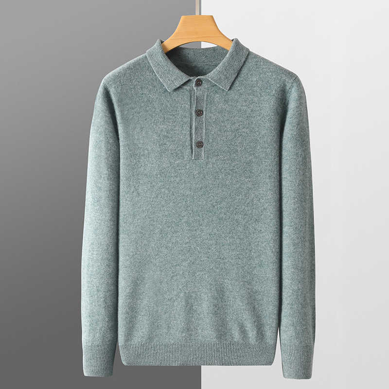 100% Cashmere Polo Sweater