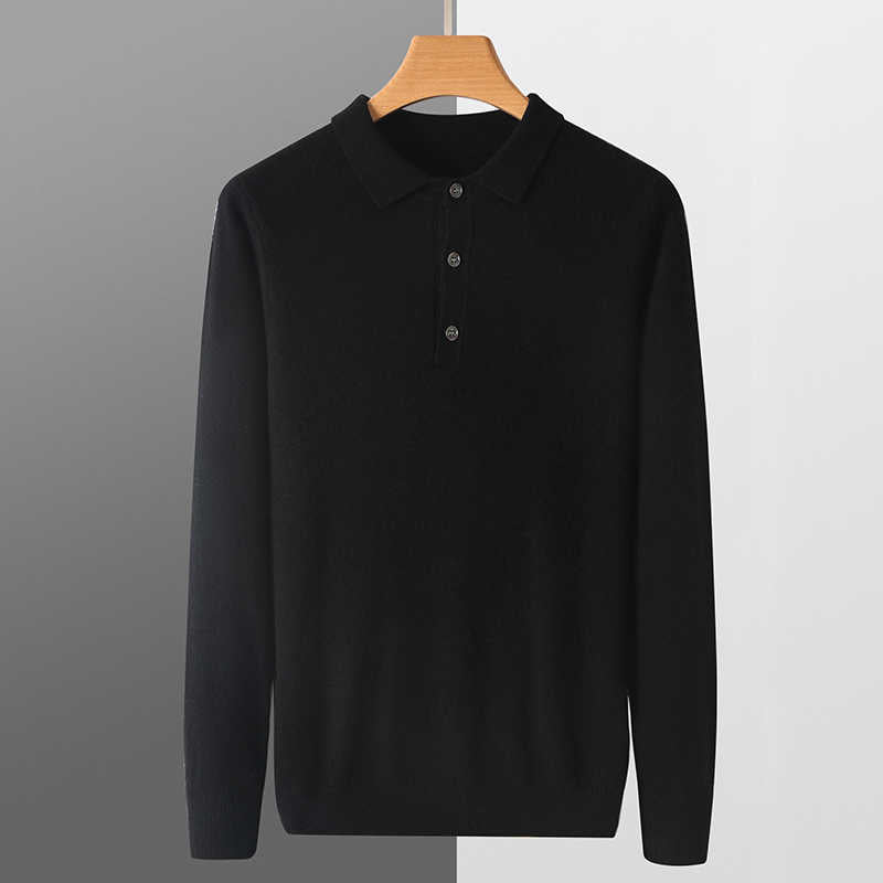 100% Cashmere Polo Sweater