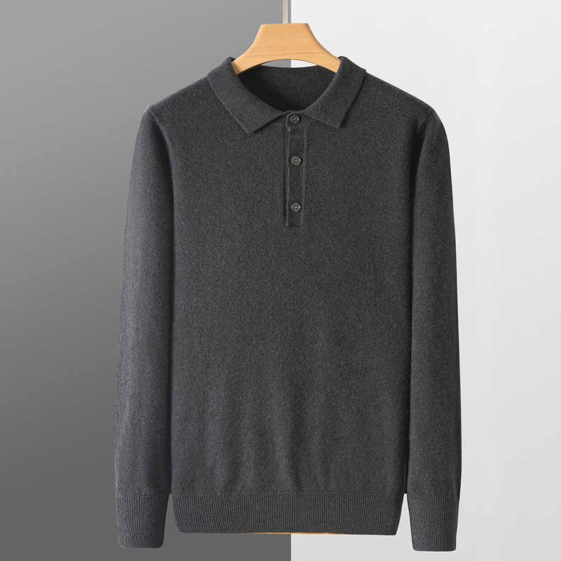 100% Cashmere Polo Sweater